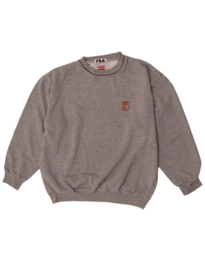 Fila moletom feminino oversized jumper UK 18 XL cinza poliéster