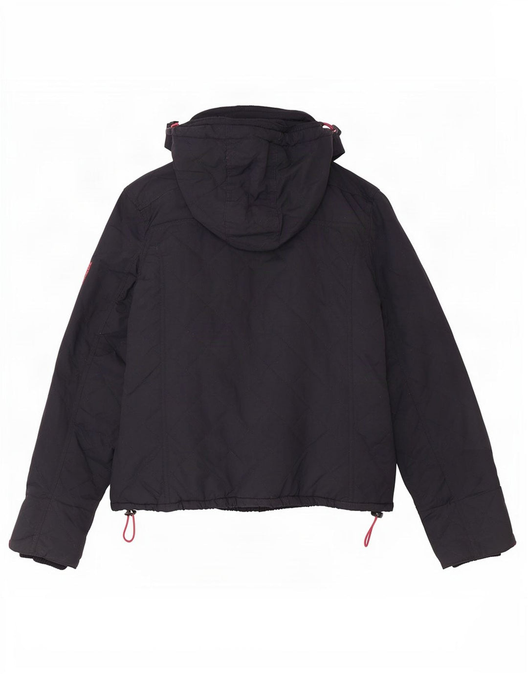 Jaqueta acolchoada com capuz feminino Superdry Windcheater Reino Unido 14 grande azul marinho