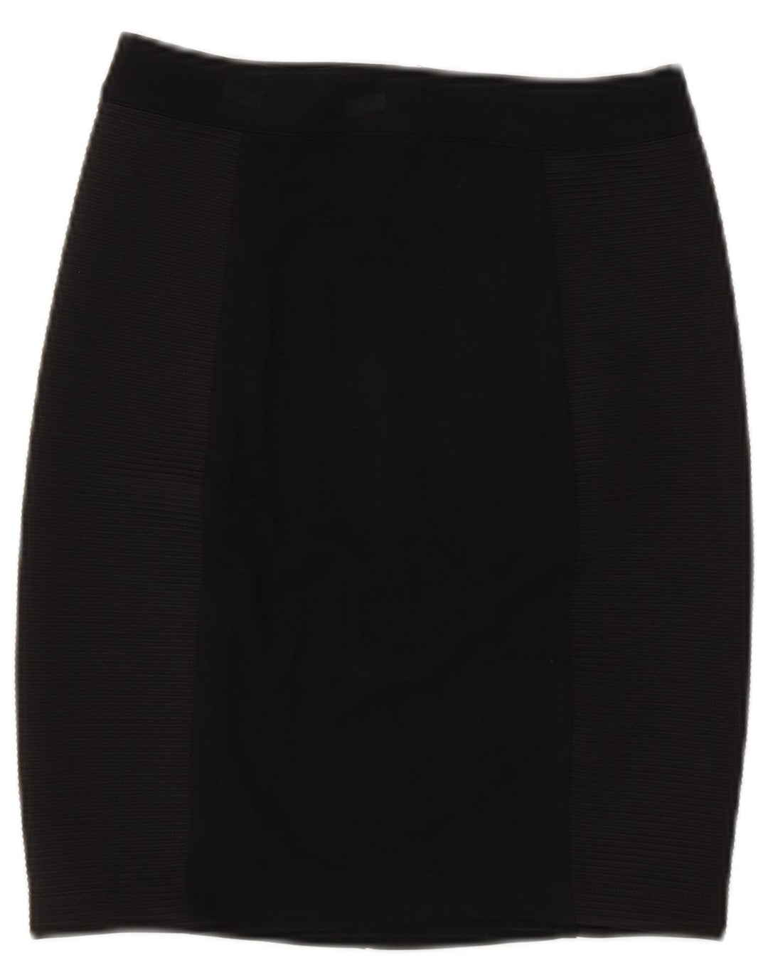 Poliéster W26 pequeno do preto Reino Unido 8 da saia do lápis das mulheres francesas da conexão