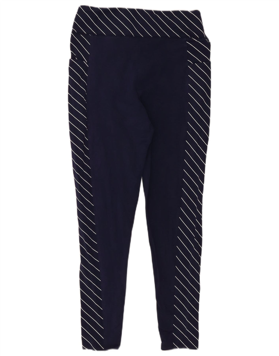 Conjunto feminino Fila de 2 peças UK 12 algodão listrado azul marinho médio
