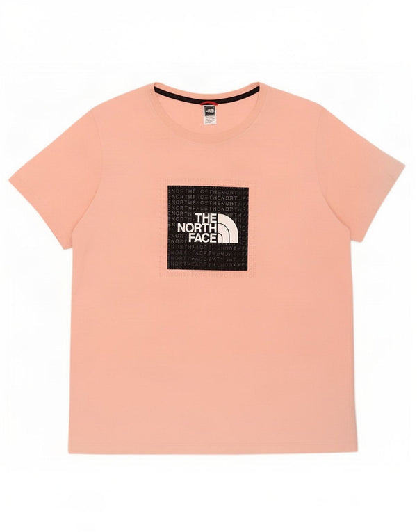 Camiseta gráfica feminina The North Face UK 18 XL algodão rosa