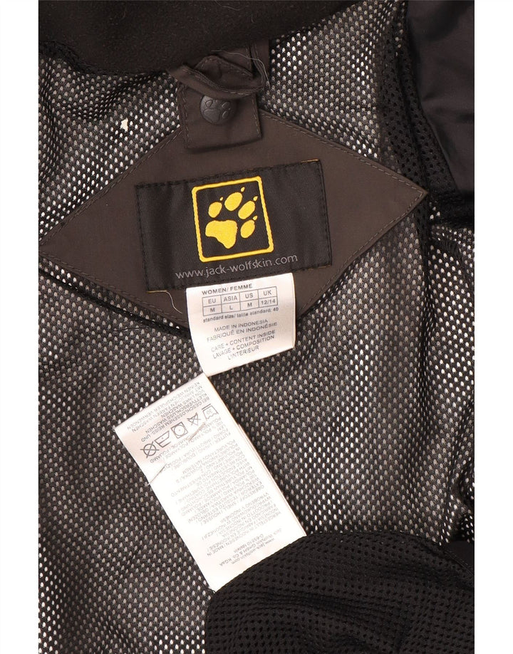 Jaqueta de chuva grande Jack Wolfskin feminina Reino Unido 12/14 marrom médio