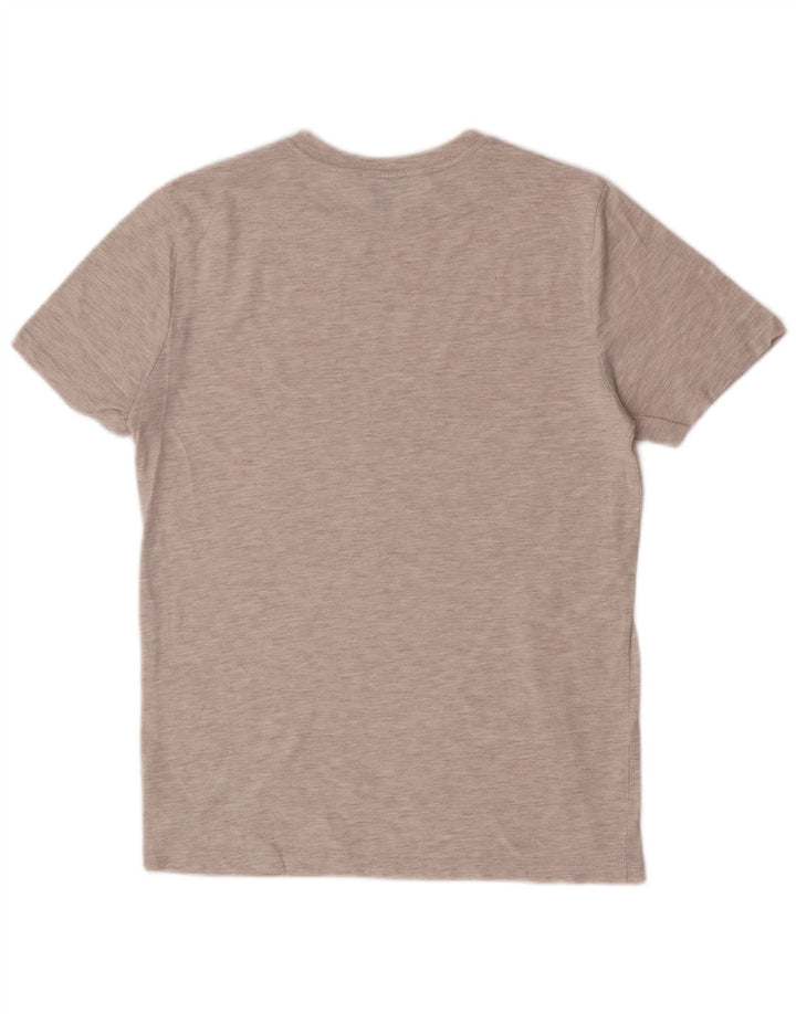 Camiseta masculina Reiss Top pequeno algodão cinza