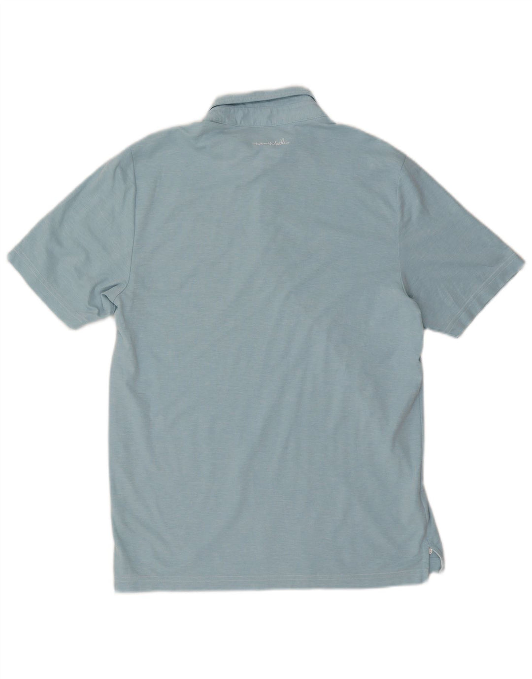 Camisa polo masculina Travis Mathew de algodão azul médio