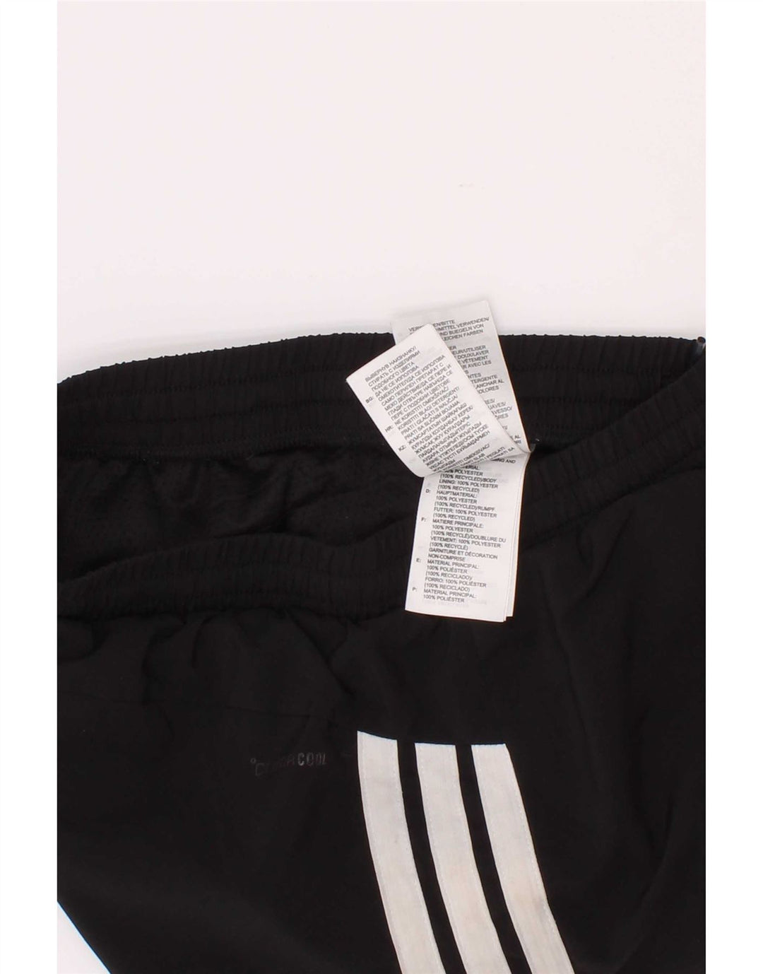 Shorts esportivos femininos Adidas Climacool 9-10 anos preto poliéster