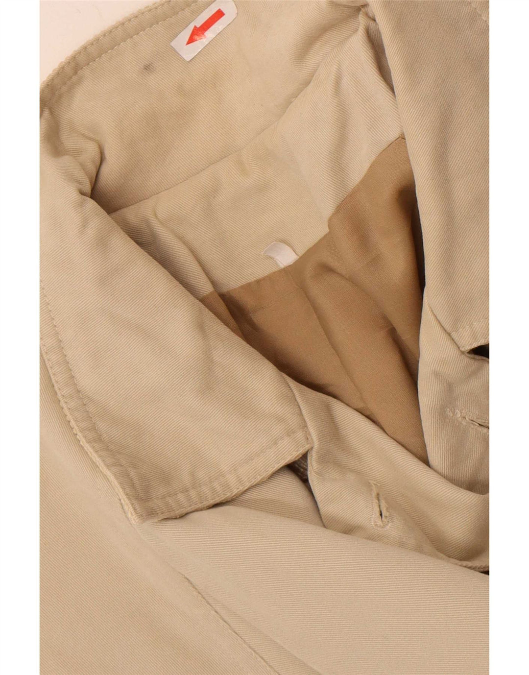 Casaco feminino vintage com peito duplo UK 14 grande bege