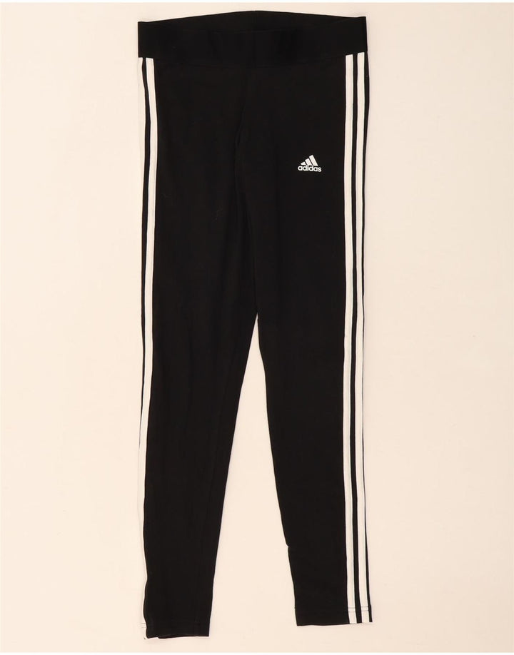 Leggings Adidas Femininas UK 8/10 Pequenas Pretas
