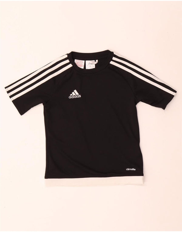 Camiseta Adidas Menino Climalite Graphic 7-8 Anos Preto Poliéster