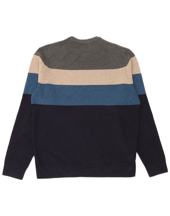 Suéter masculino Marks & Spencer com gola redonda grande multicolorido