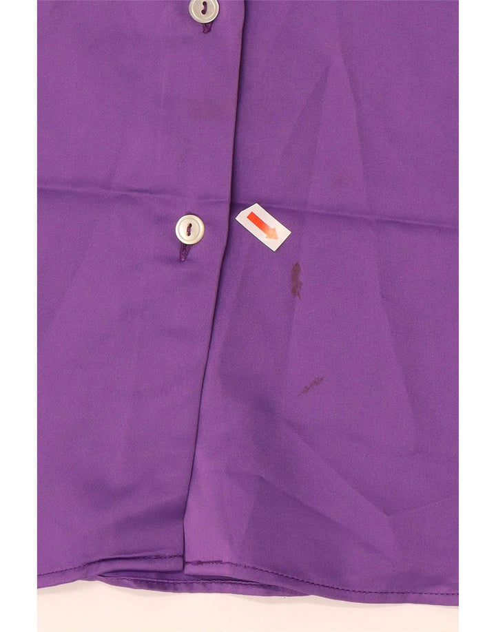E Camisa Feminina Blusa IT 48 XL Roxo Poliéster