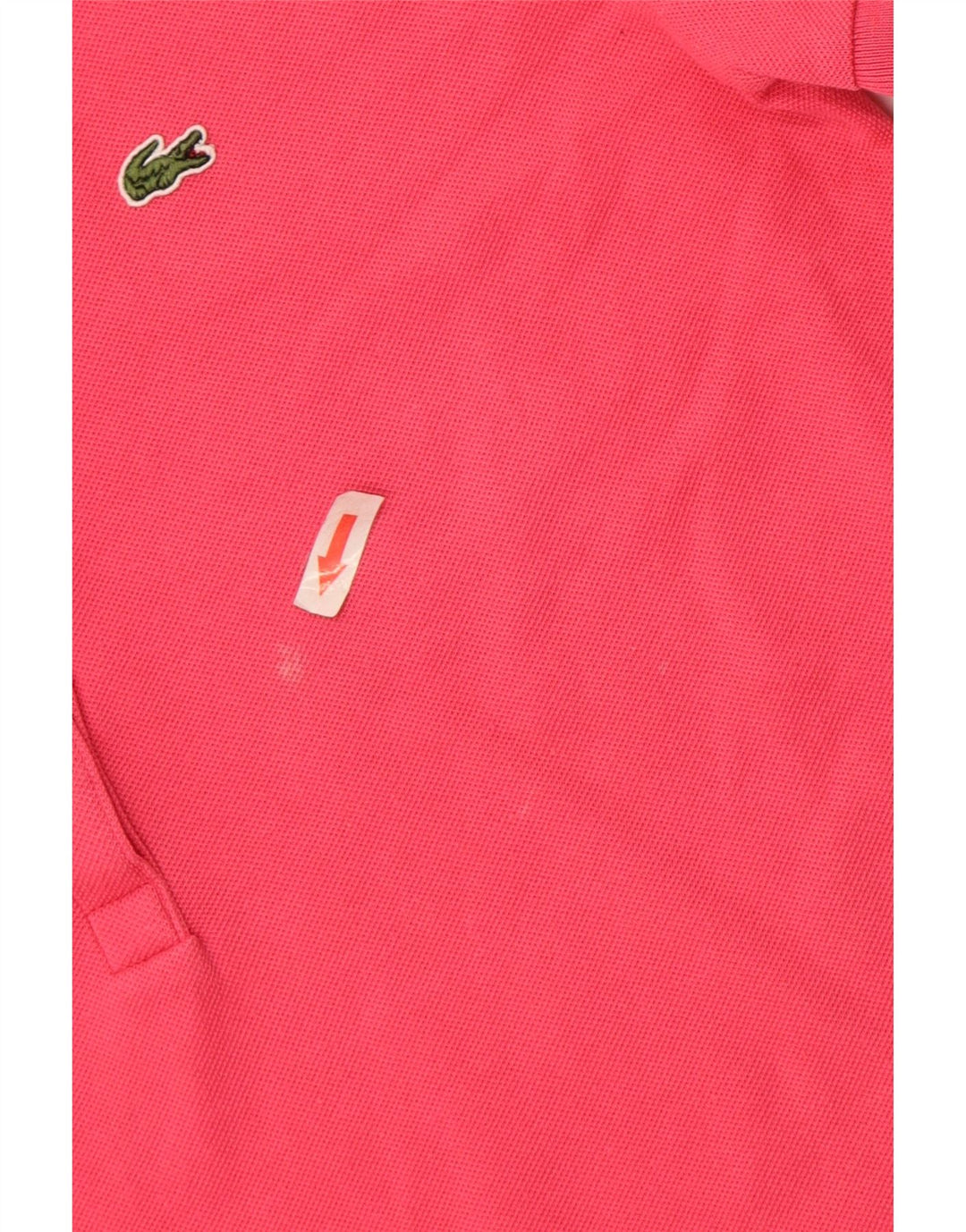 Camisa polo feminina Lacoste tamanho 40 algodão rosa médio