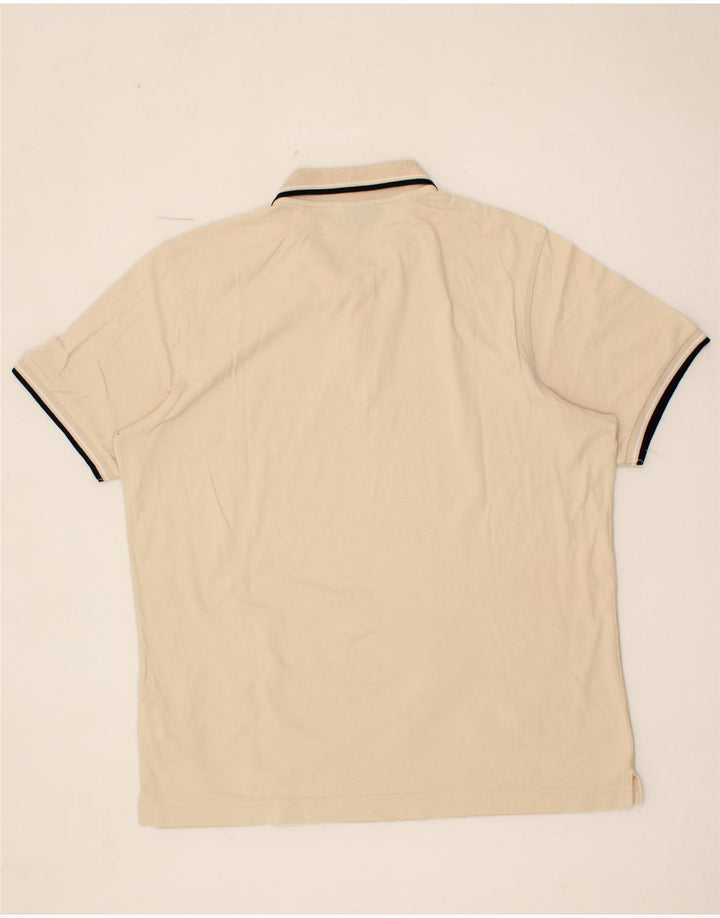 LOTTO Mens Polo Shirt XL Beige Cotton Vintage Lotto and Second-Hand Lotto from Messina Hembry 