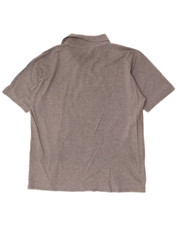 Camisa polo masculina Kappa grande algodão cinza