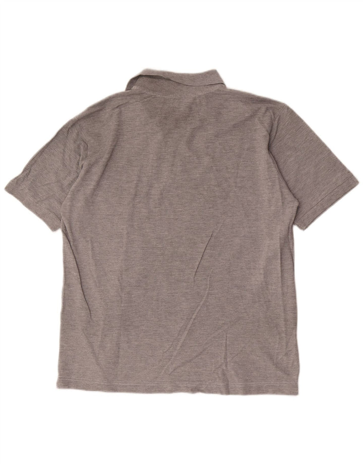 Camisa polo masculina Kappa grande algodão cinza