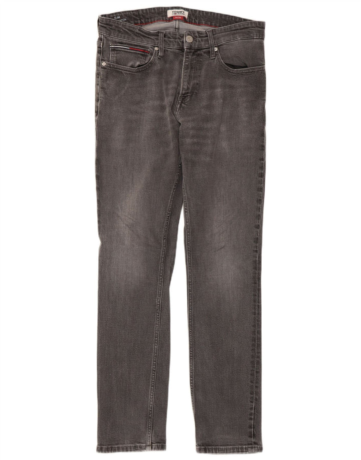 TOMMY HILFIGER Masculino Scanton Slim Jeans W32 L30 Algodão Cinza