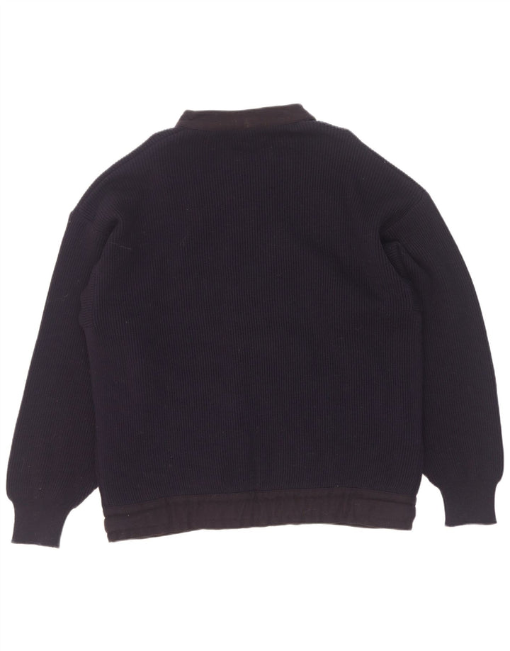 Suéter cardigã masculino Ruffo XL azul marinho