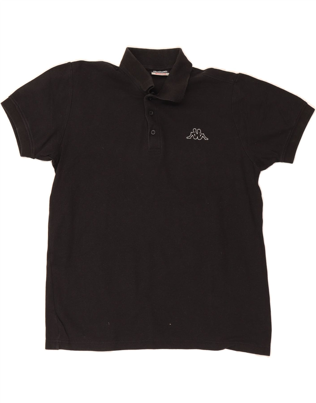 KAPPA Mens Polo Shirt Medium Black Cotton Vintage Kappa and Second-Hand Kappa from Messina Hembry 