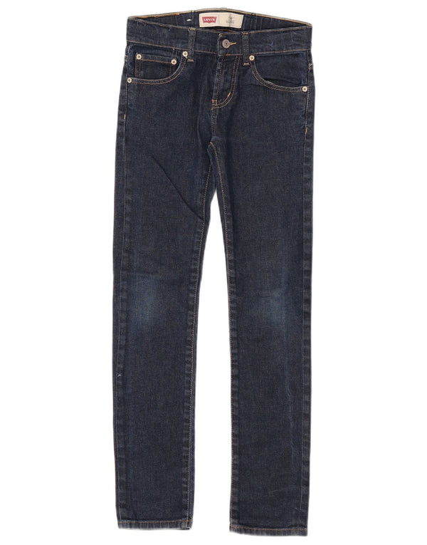 Levi's Girls 510 Skinny Jeans 9-10 Anos W23 L27 Azul Marinho Algodão