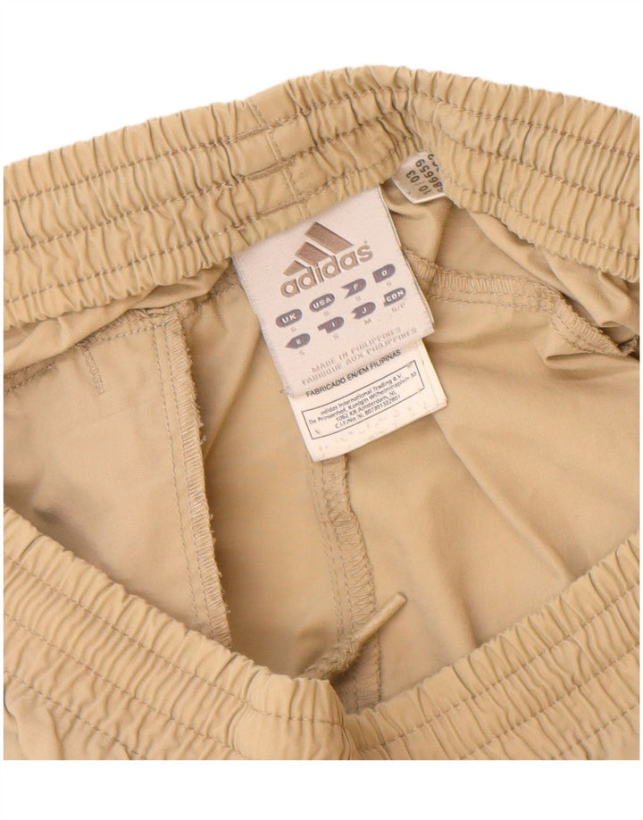 Adidas Mens Capri Calças de treino UK 10 Pequeno Poliéster Bege