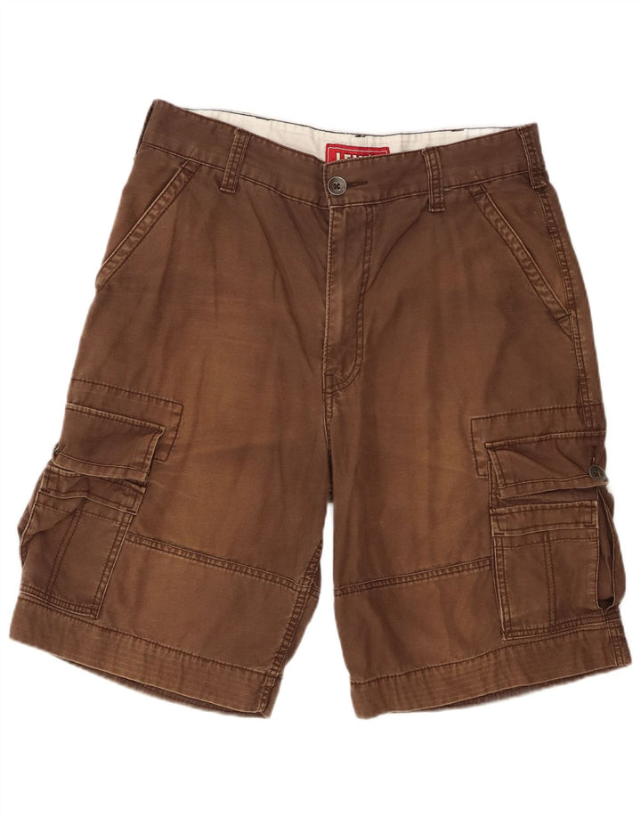 Shorts cargo masculino Levi's W32 algodão marrom médio