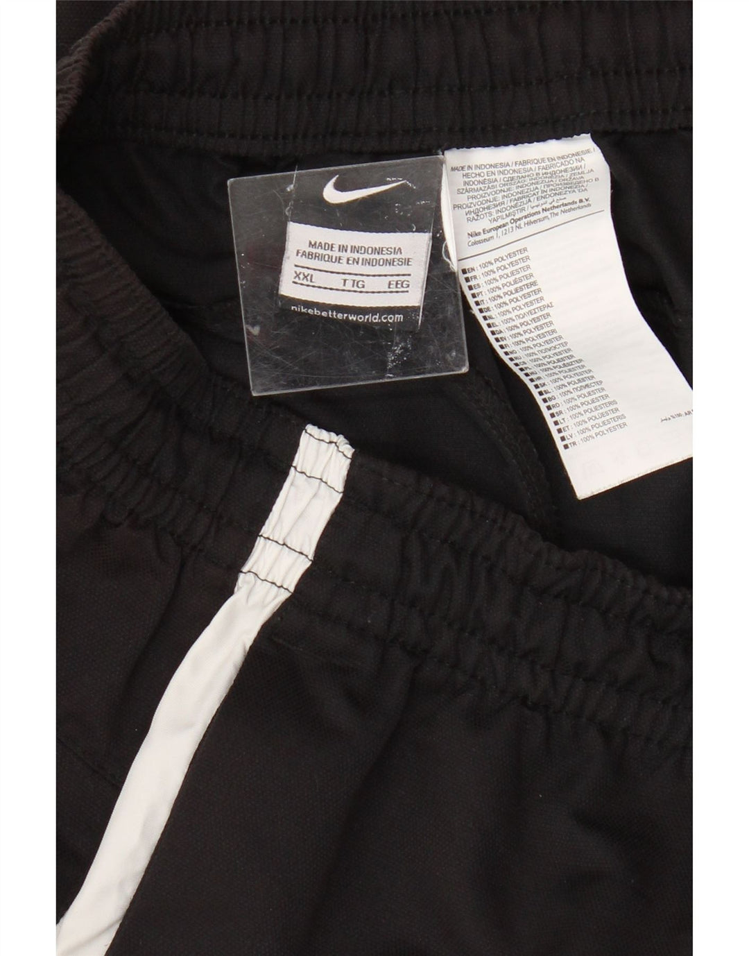 Shorts esportivos masculinos Nike 2XL poliéster colorblock preto