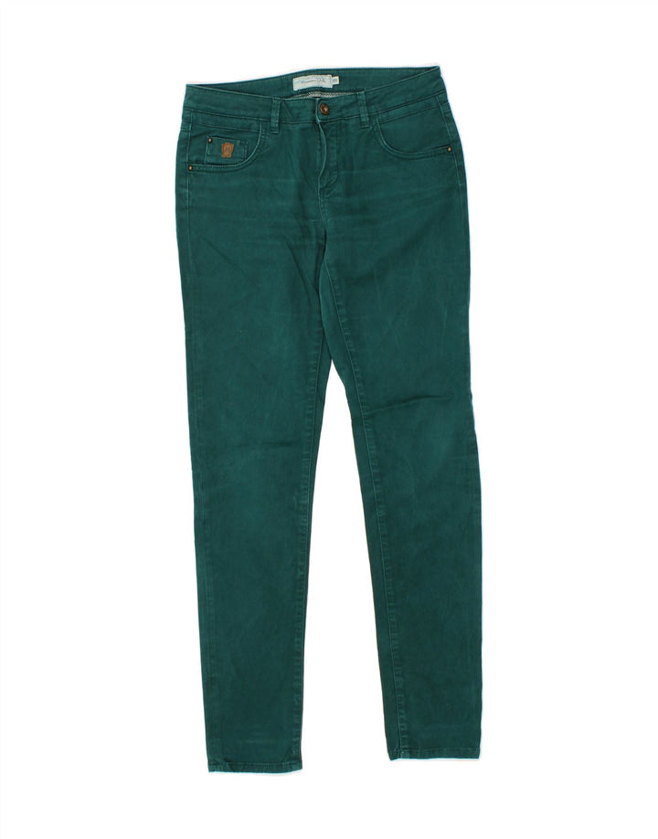 MASSIMO DUTTI Womens Slim Jeans EU 36 XS W30 L30 Green Cotton Vintage Massimo Dutti and Second-Hand Massimo Dutti from Messina Hembry 