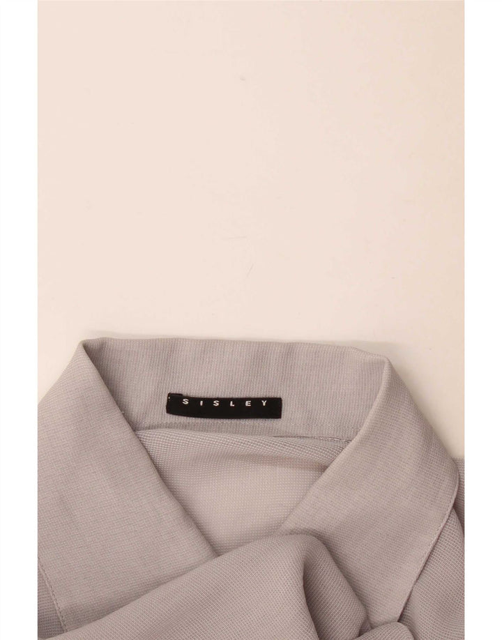 Camisa feminina Sisley UK 14 cinza médio