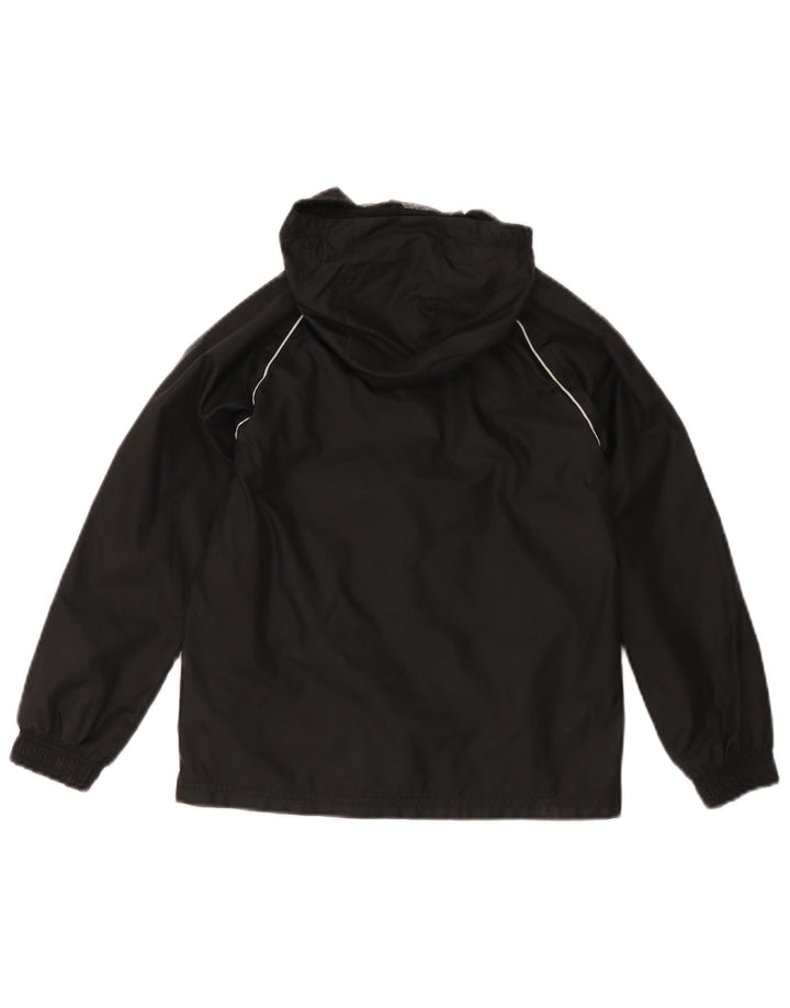 Casaco de chuva com capuz Adidas Boys 7-8 anos preto poliéster