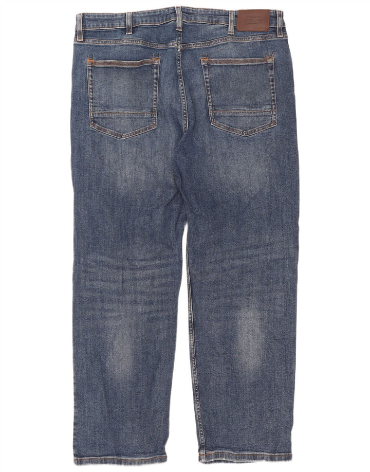 Jeans Reto Masculino Marks & Spencer SW38 L31 Azul Algodão