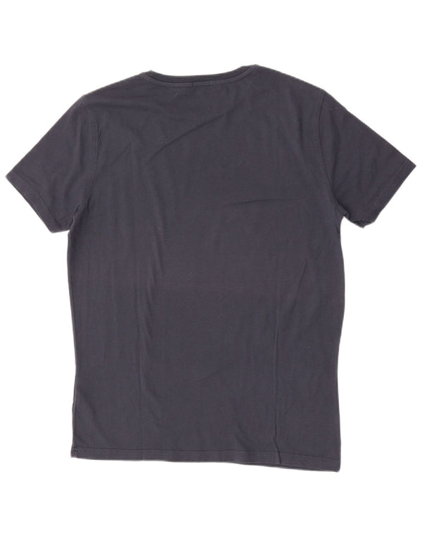 Camiseta masculina Tommy Hilfiger Top médio algodão azul marinho