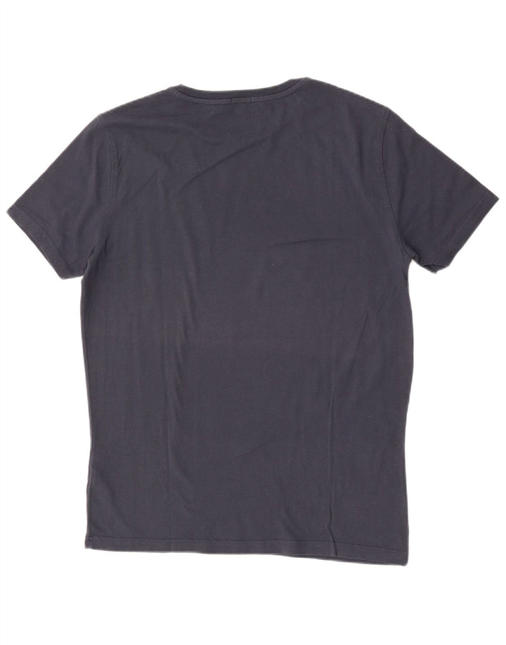 Camiseta masculina Tommy Hilfiger Top médio algodão azul marinho