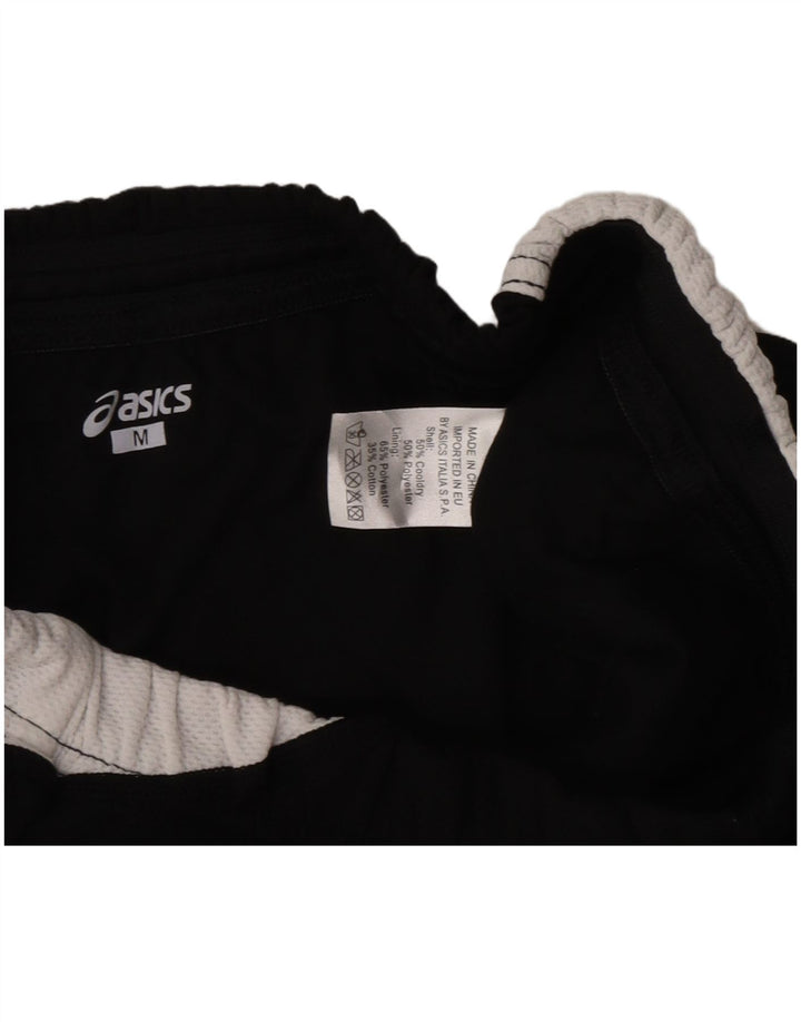 Shorts esportivos femininos Asics UK 12 médio preto colorblock poliéster