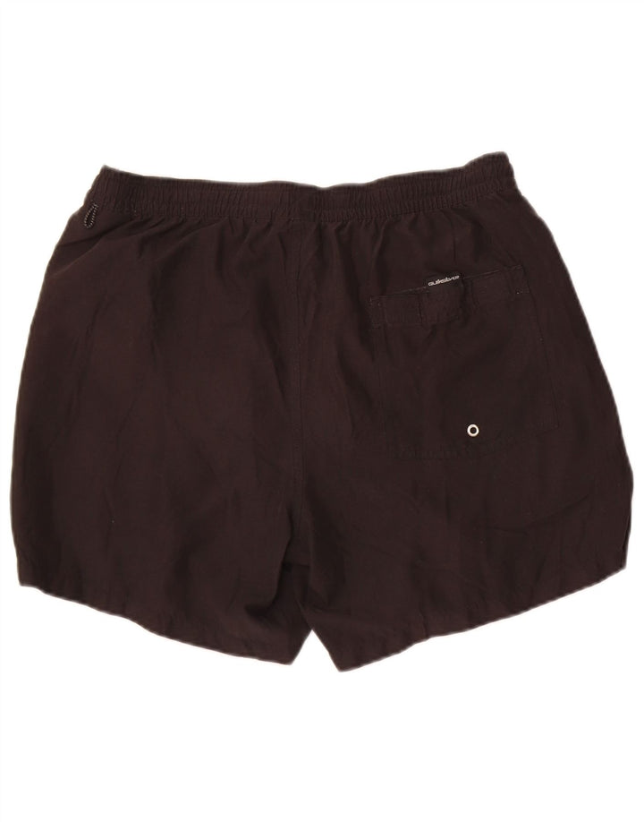 Quiksilver Calção de banho masculino grande poliéster preto