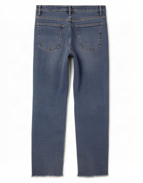 Jeans retos femininos Topshop W28 L27 algodão azul