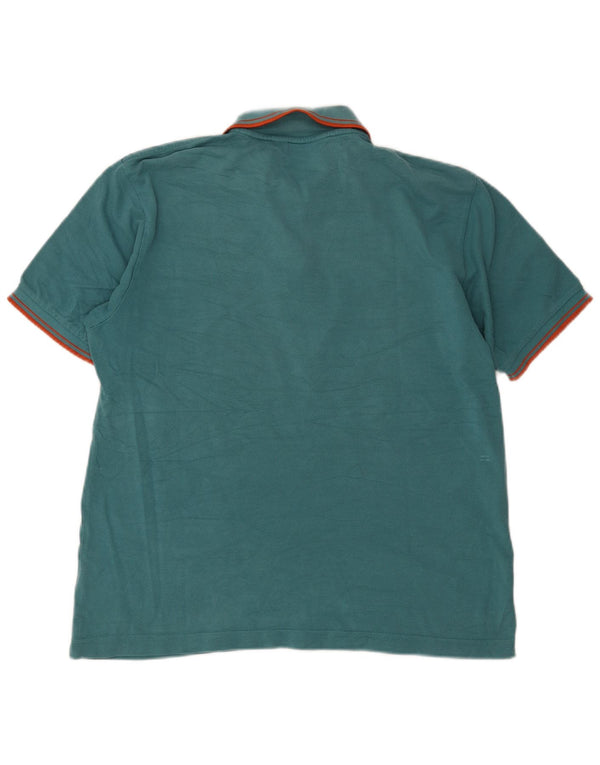 Camisa polo masculina Kappa grande algodão listrado verde