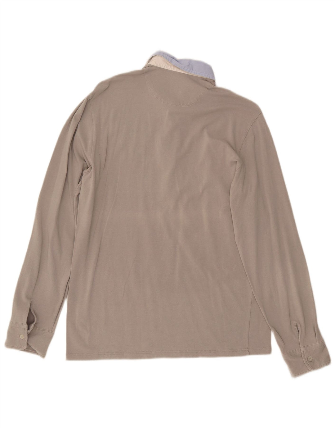 Camisa polo masculina de manga comprida FRED PERRY grande algodão colorido cinza