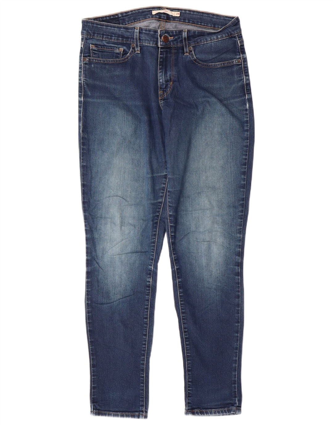 Jeans skinny feminino LEVI'S W28 L28 algodão azul