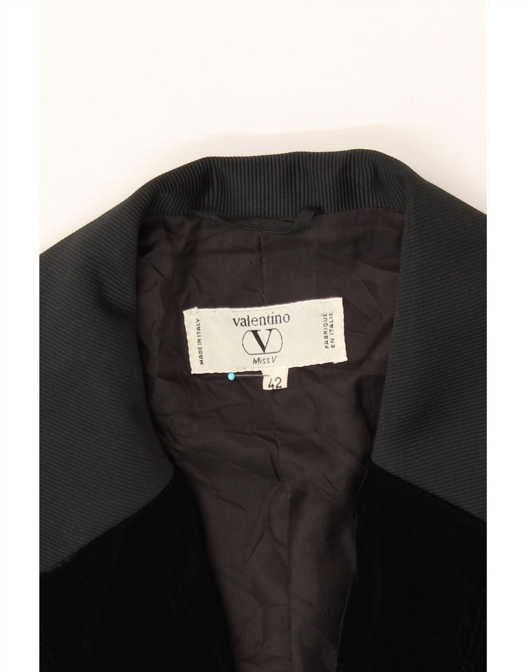 Jaqueta blazer feminina VALENTINO com peito duplo IT 42 médio preto