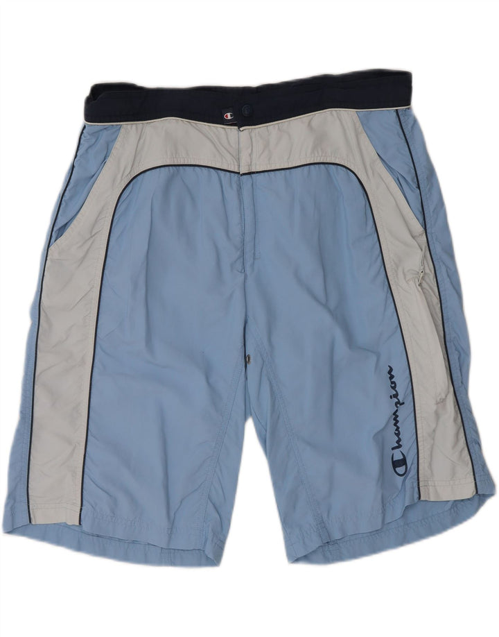 Shorts de natação masculino CHAMPION XL azul colorblock poliéster