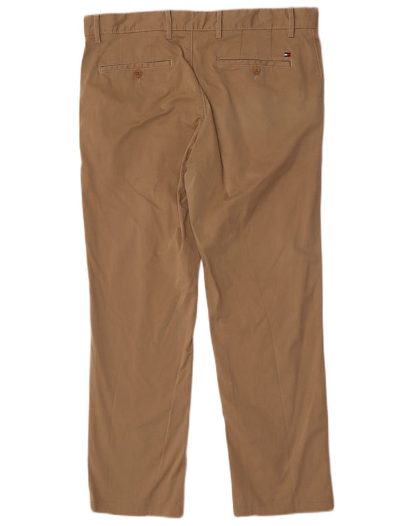 Tommy Hilfiger Calça Chino Masculina Reta W34 L28 Algodão Bege
