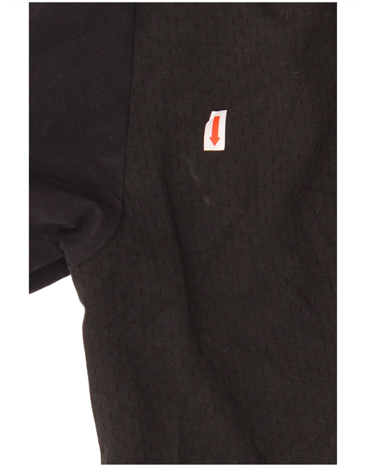 ADIDAS Mens Zip Hoodie Sweater Médio Preto Poliéster