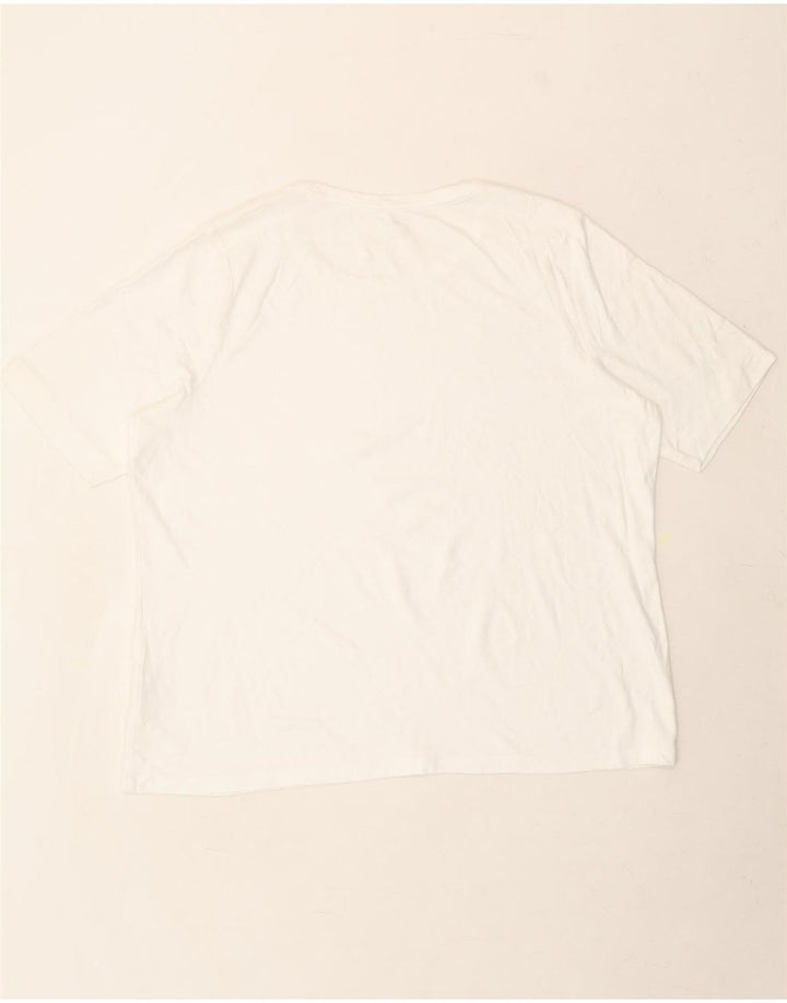L.L.BEAN Womens T-Shirt Top UK 20 2XL White Cotton Vintage L.L.Bean and Second-Hand L.L.Bean from Messina Hembry 