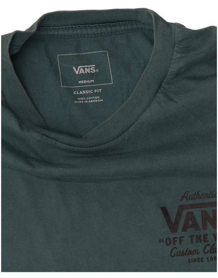 Camiseta Vans Masculina Classic Fit Graphic Top Médio Algodão Verde