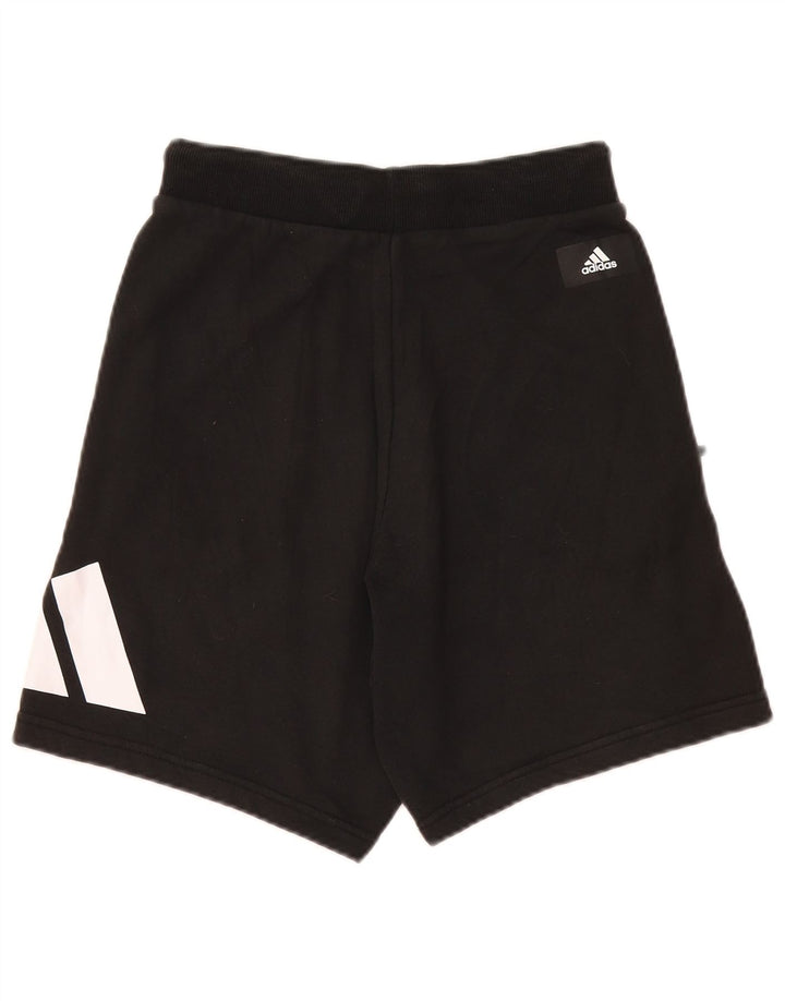 Shorts esportivos gráficos masculinos Adidas pequenos pretos