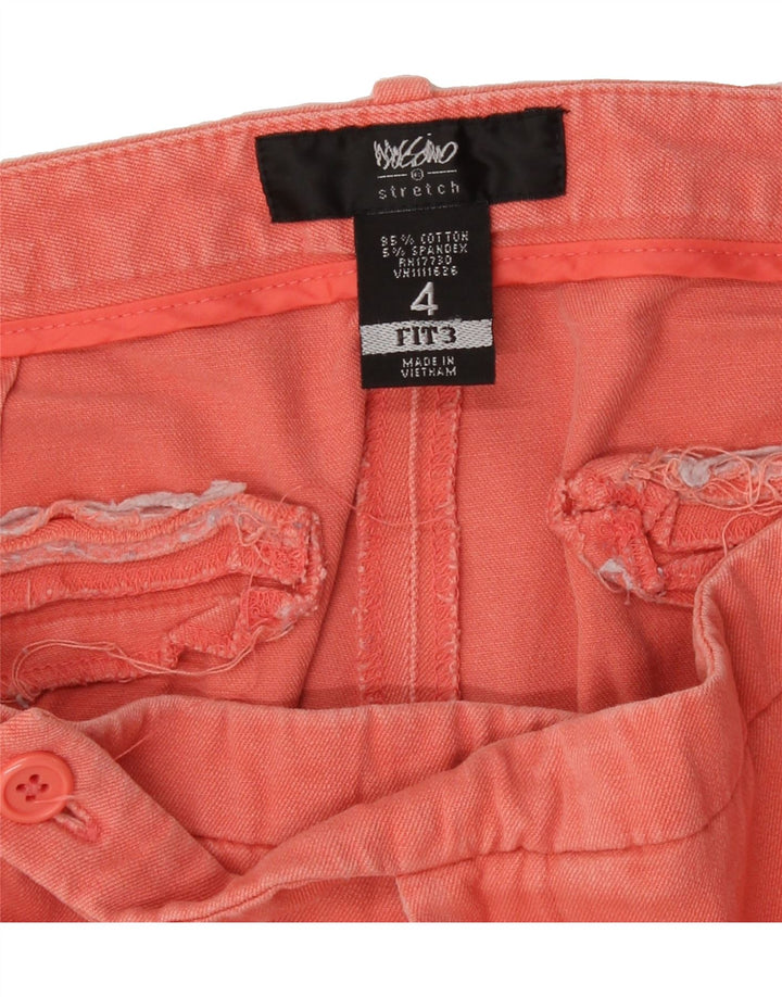 MOSSIMO Womens Slim Chino Trousers US 4 Small W30 L28 Pink Cotton Vintage Mossimo and Second-Hand Mossimo from Messina Hembry 