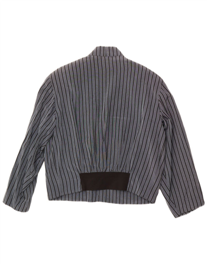 Jaqueta Blazer Masculina Polbot com 3 Botões Reino Unido 38 Risca de Giz Azul Médio