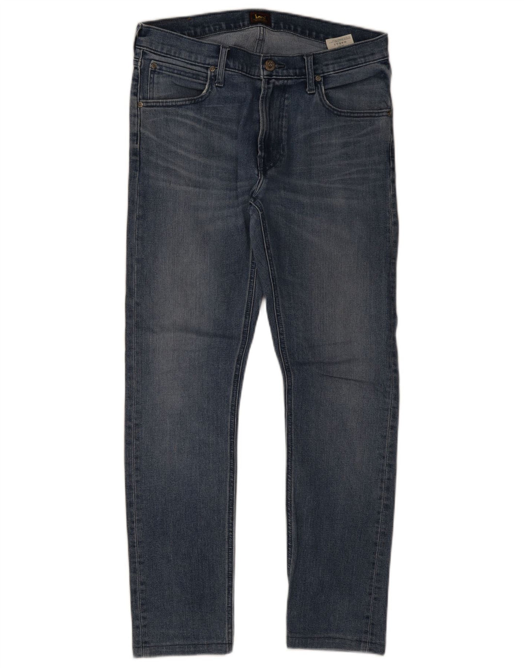 Lee Mens Luke Slim Jeans W32 L32 Azul Algodão