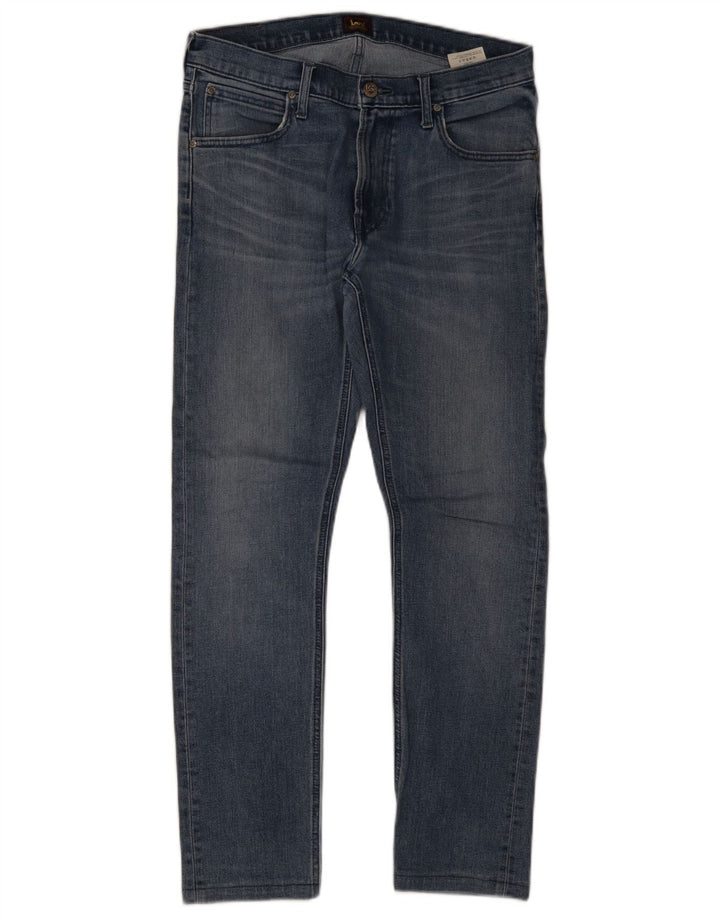Lee Mens Luke Slim Jeans W32 L32 Azul Algodão