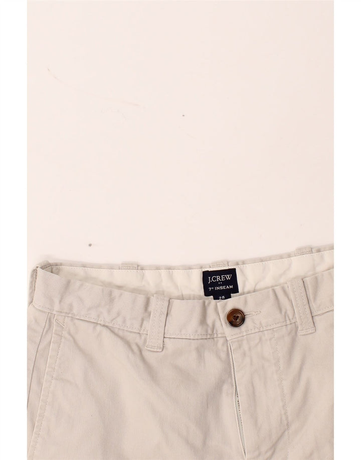 J. CREW Mens Chino Shorts W28 Small White Cotton Vintage J. Crew and Second-Hand J. Crew from Messina Hembry 