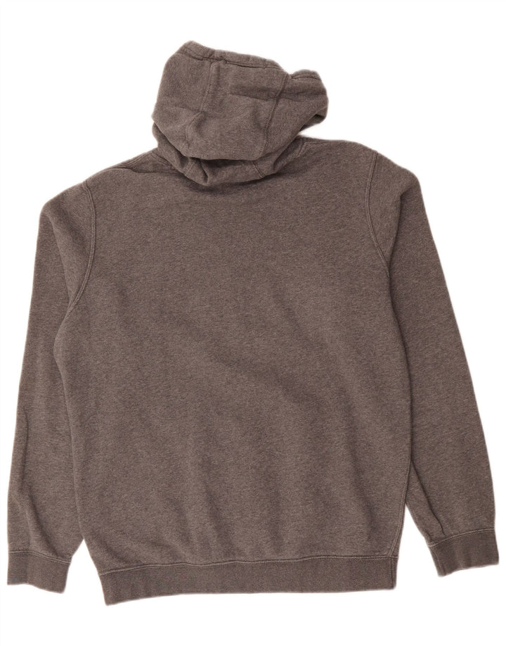 NIKE Mens Hoodie Jumper Médio Cinza Algodão